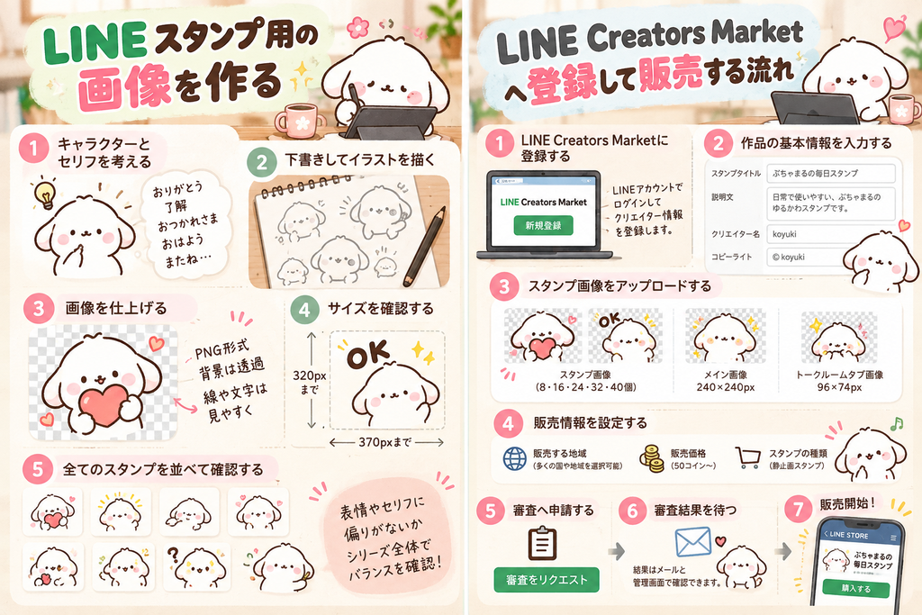 LINEスタンプを自作して販売する方法｜初心者向け手順