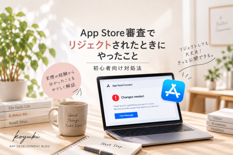 App Store審査でリジェクトされたときの対処法を紹介するイメージ